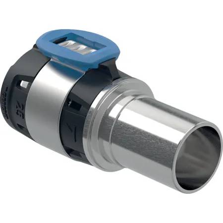 Geberit Flowfit Adaptor To Geberit Mapress, With Plain End, Stainless Steel