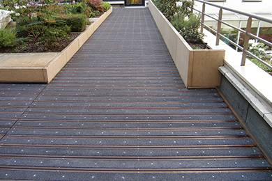 Godalming College - A solution to slippery decking
