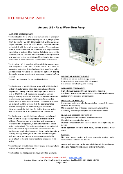 Technical Submission - Aerotop L61