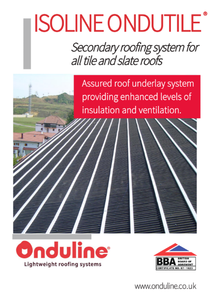 ISOLINE ONDUTILE Underlay Roof Membranes
