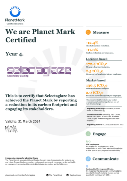Sustainability Certification - Planet Mark