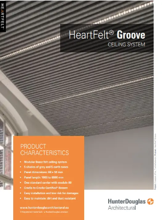 HeartFelt® Groove Ceiling System - Datasheet