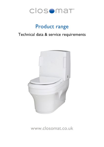 Closomat Product Technical Data