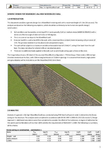 Structural calcs