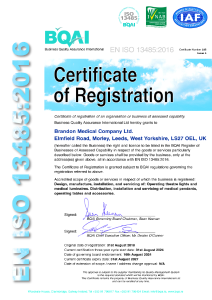 QA Certificate