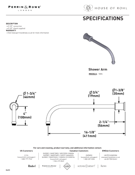 Shower Arm