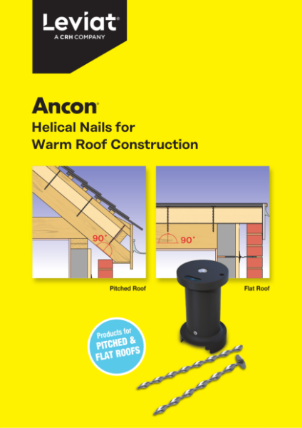 Helical Nails for Warm Roof Construction