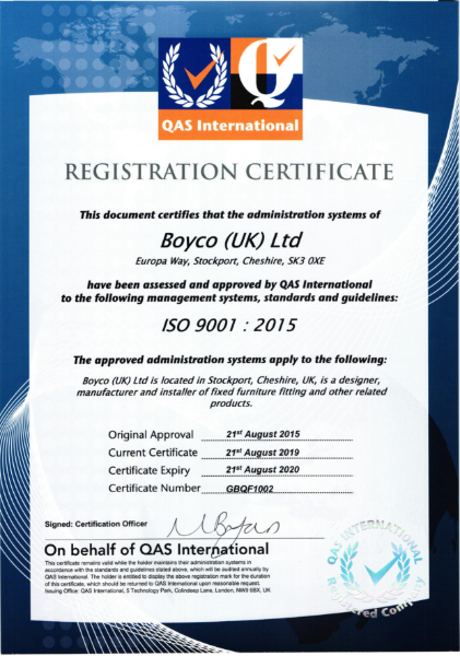 BOYCO UK - ISO 9001