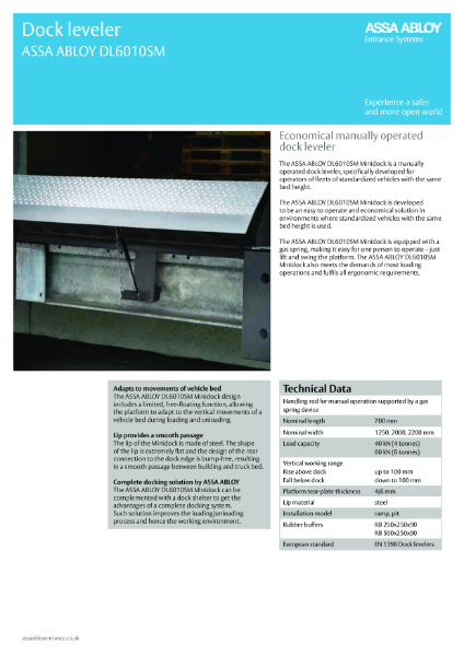 ASSA_ABLOY_DL6010SM_Product_Leaflet