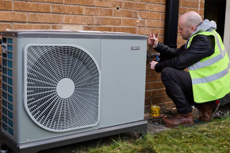 Retrofit NIBE air source heat pump project for Manchester City Council