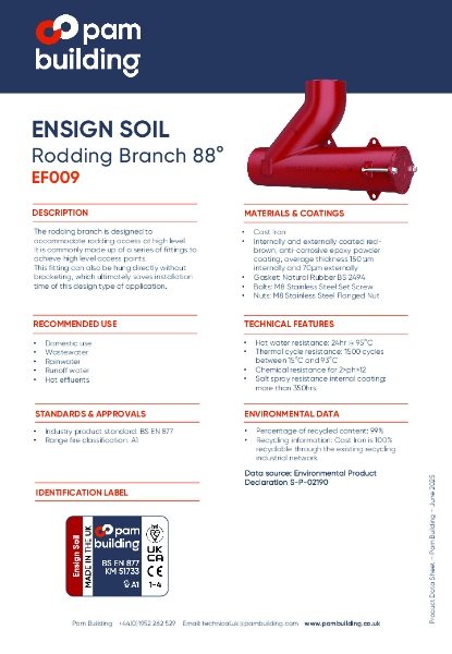 EF009 - Rodding Branch x 88°