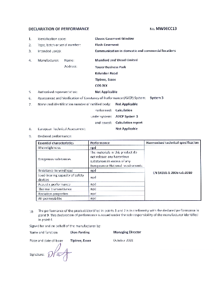 DOP Classic Casement Window