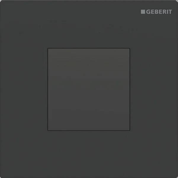 Geberit urinal flush control with electronic flush actuation, battery operation, Type 20 (ex Type 30) cover plate, square