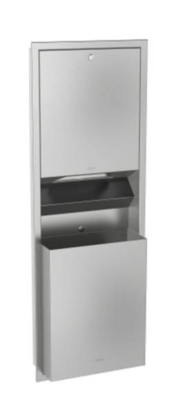 Combination Paper Towel Dispenser and Waste Bin - RODX602E