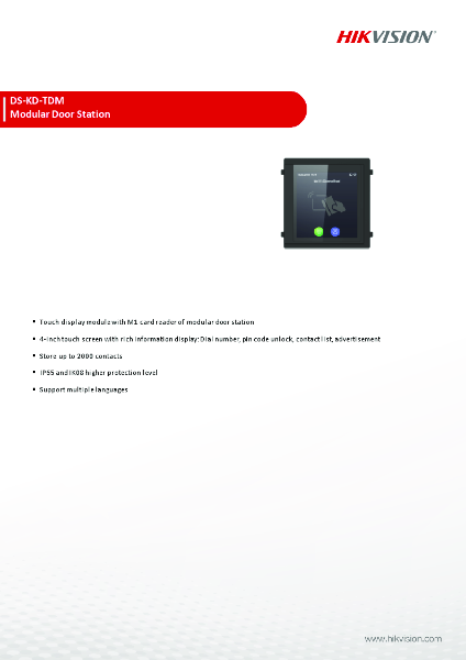 DS-KD-TDM - Product Data Sheet