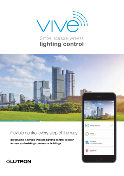 Vive Wireless lighting control for commercial buildings