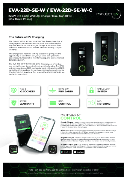 Product Datasheet - EVA-22D-SE-W & EVA-22D-SE-W-C