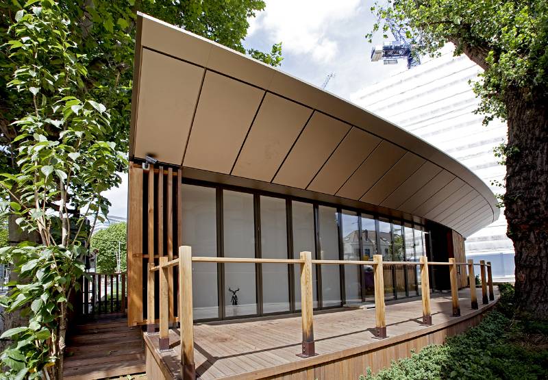 Anodised Aluminium and Polyester Powder Coated Finishes On Aluminium Fascia Soffit At The Restaurant Story