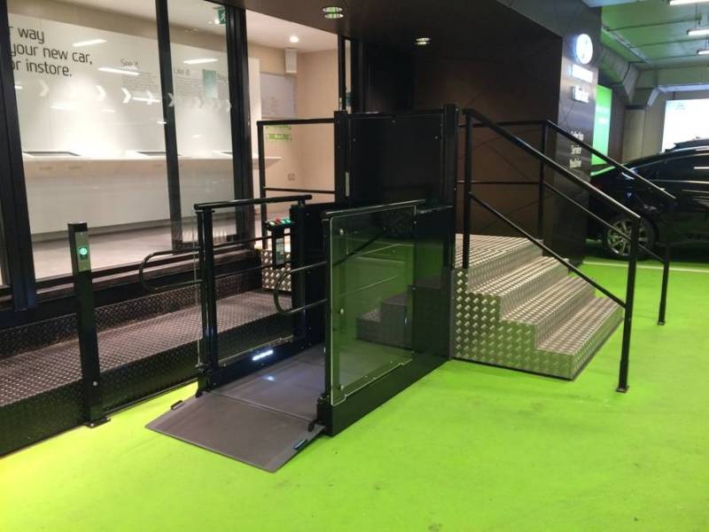 Stannah Lowriser open platform lift 1m 