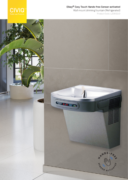 Elkay® Easy Touch Wall Mount Drinking Fountain (Sensor-Activated)