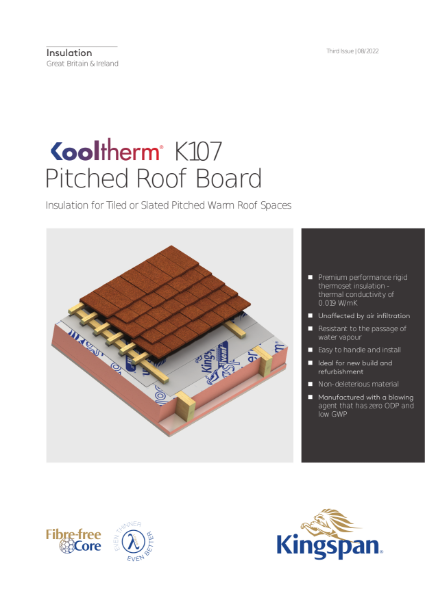 Kooltherm K107 Pitched Roof Board - 08/22