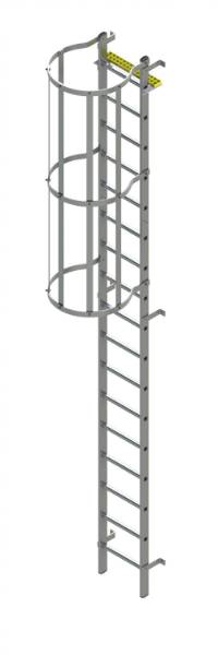 Bilco Ladders BL-A-WH - Fixed Vertical Ladder with Safety Cage