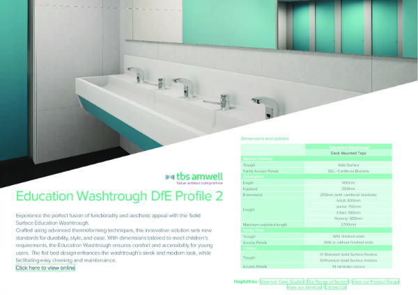 DfE 2 Education Washtrough