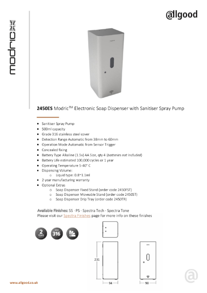 2450ES-Datasheet Iss04
