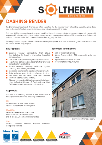 Soltherm Dashing Render Leaflet