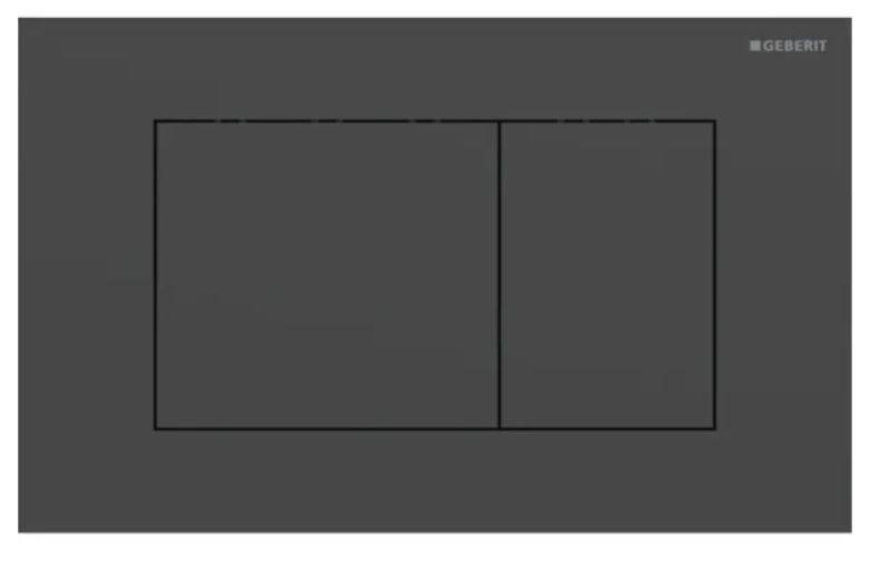 Geberit Sigma40 flush plate for dual flush, square - Actuator Plate and Cover Plate