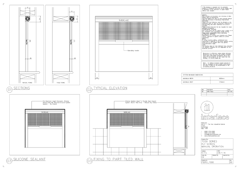 7000 Series Flyscreen - Drawing