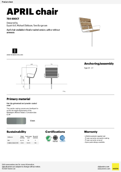 APRIL Chair - 764-900CT