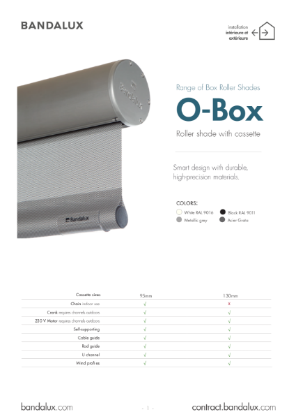 O-BOX Roller Blinds