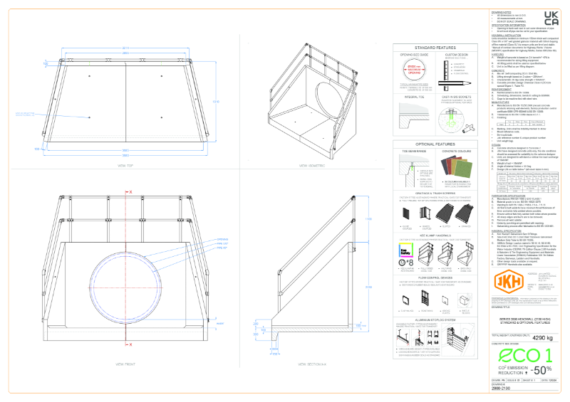 SERIES 2800 HEADWALL (2130mm HIGH)