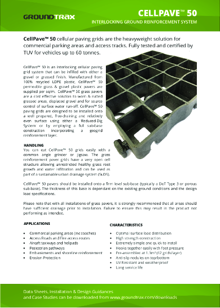 CellPave™ 50 Product Data