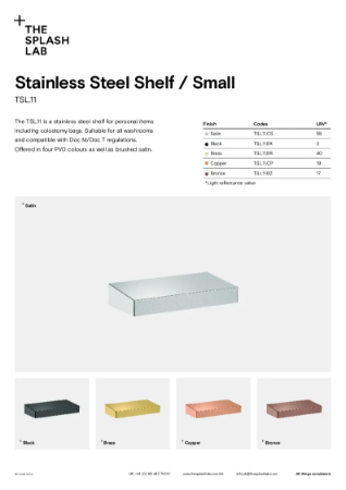 Stainless Steel Shelf / Small Datasheet
