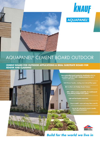 Knauf AQUAPANEL® Cement Board Outdoor Brochure