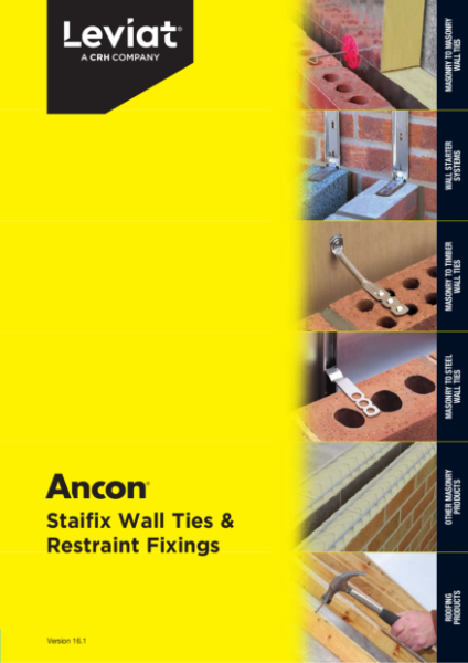 Staifix Guide to Wall Ties & Restraint Fixings