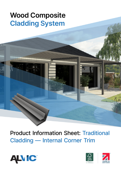 Product Information Sheet: Internal Corner Trims - Traditional Composite Cladding System