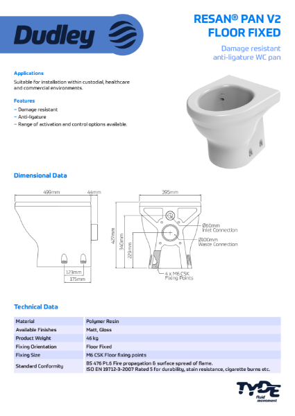 Resan Pan Standard Height Pan_Floor Fixed