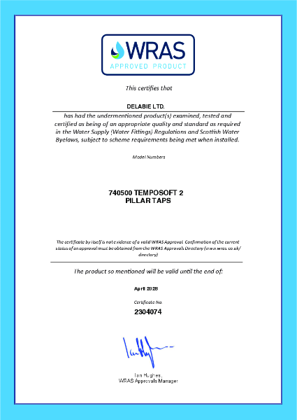 WRAS Approval Temposoft 2