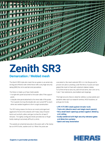 Welded Mesh SR3 Fence