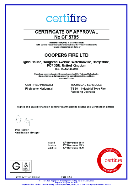 Certifire FireMaster Horizontal CF5795