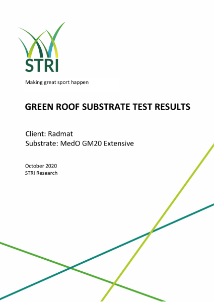 MedO GM20 Extensive Substrate STRI Certificate