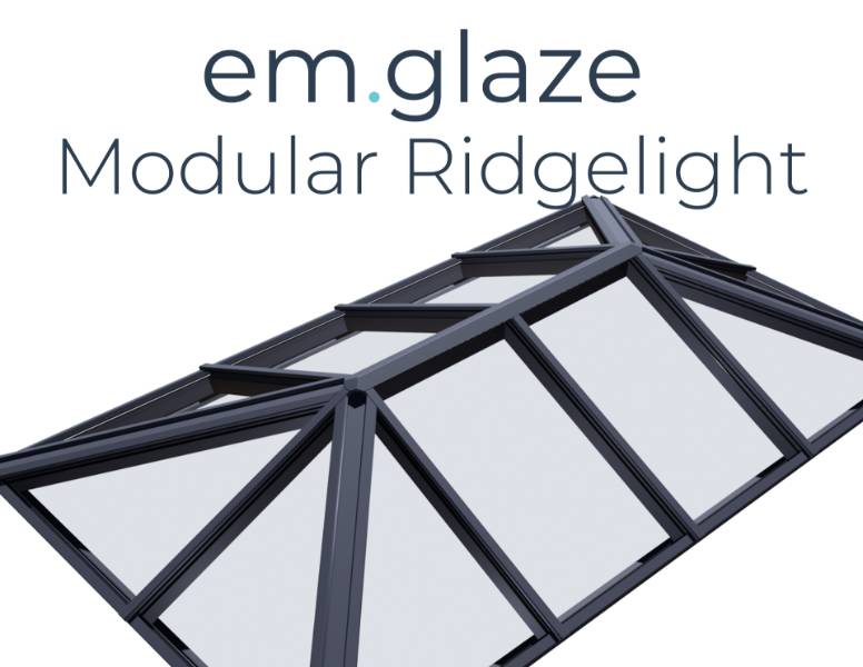 em.glaze Modular Ridgelight - Rooflight