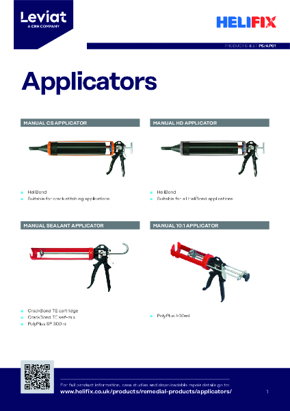 Leviat Helifix Product Sheet - Applicators
