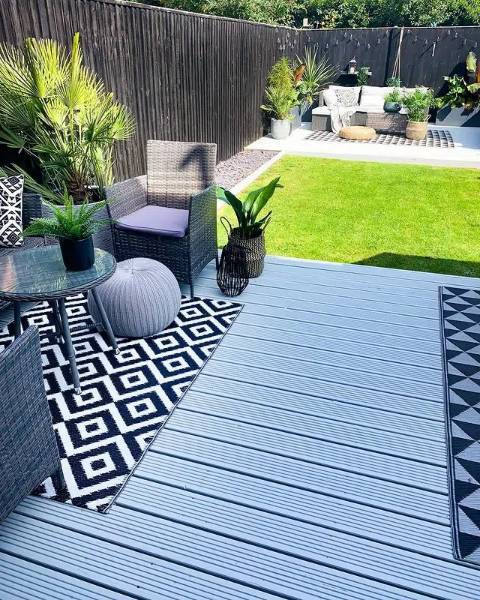 Garden deck transformed with Owatrol Decking Paint