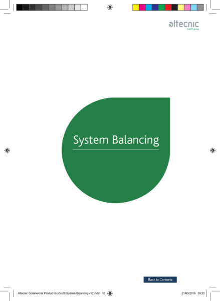 System Balancing - Altecnic Commercial Guide