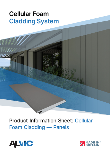 Product Information Sheet: Cellular Foam Cladding Panels - Cellular Foam Cladding System