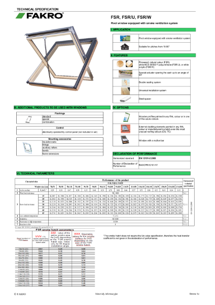 FSR Data Sheet